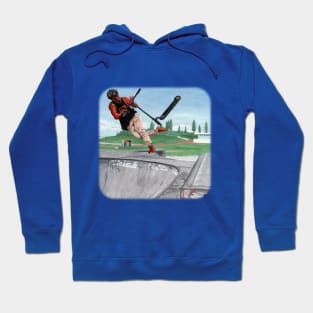 Kobold Kick Scooter Trick Fantasy Image Hoodie